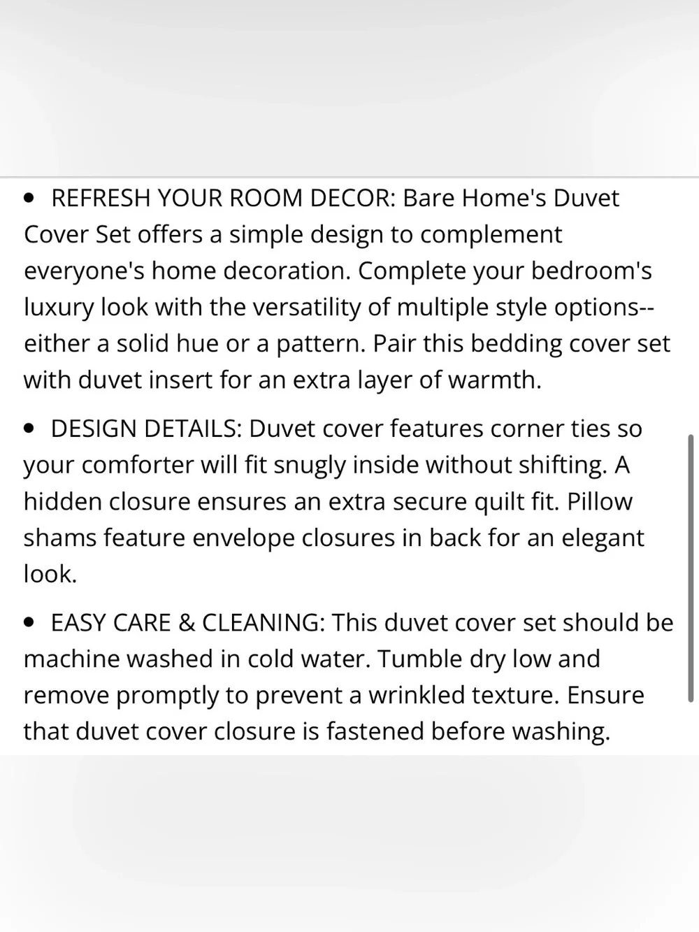 FULL Duvet Set PREMIUM MICROFIBER  - DARK BLUE